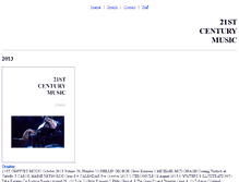 Tablet Screenshot of 21st-centurymusic.com